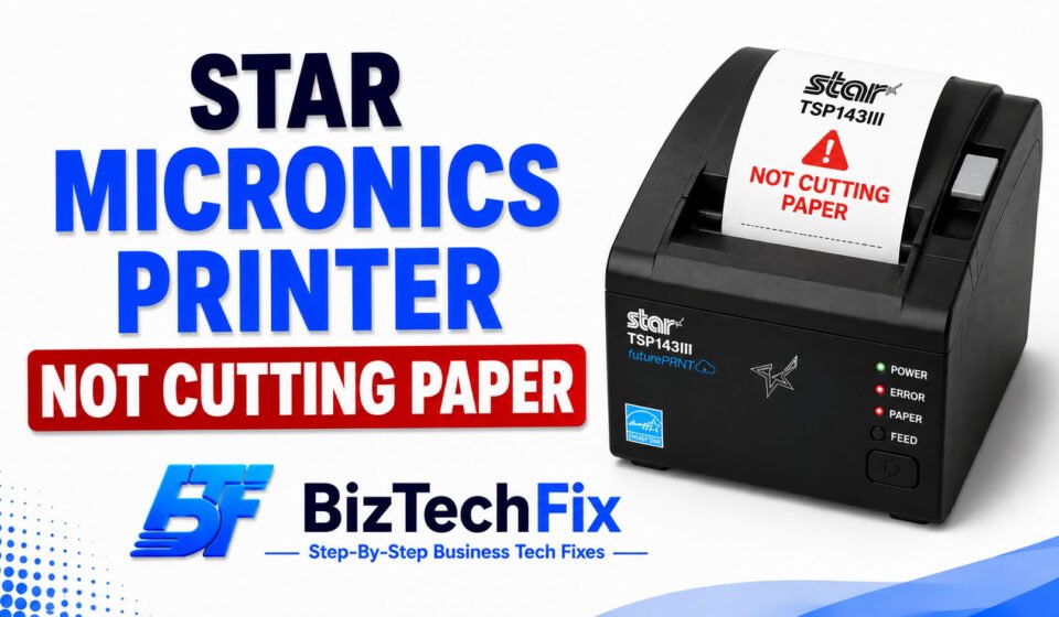 Star Micronics Printer Not Cutting Paper Fixed in Minutes