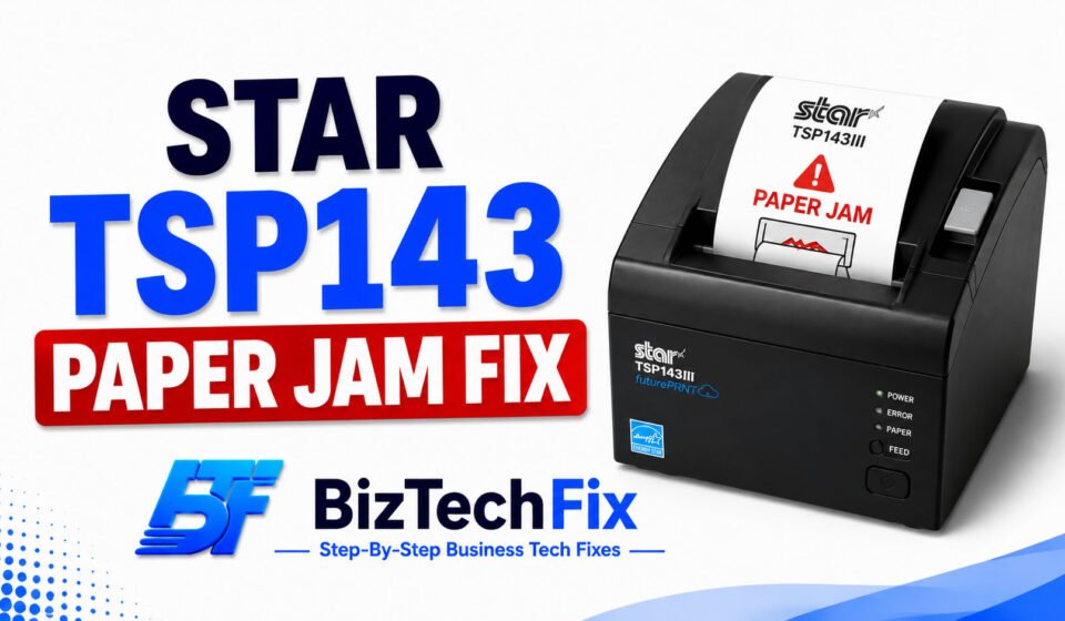 Star TSP143 Paper Jam Fix Without Damaging the Printer